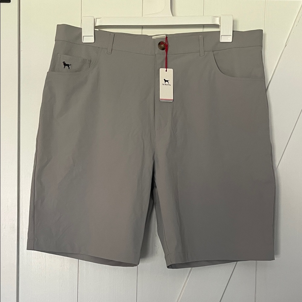 The Black Dog Driftwood Golf shorts-Stone-Mens 38 BNWT 🏌️